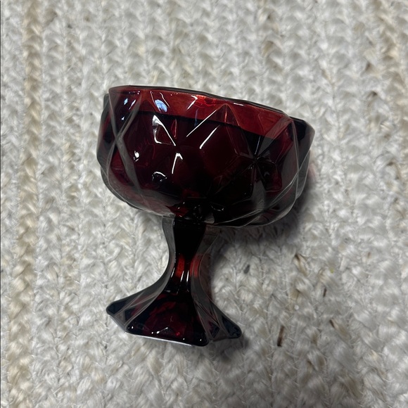 NEW 2 Wick Threshold Faceted Coup Glass Filled Red Wax Candle Haunt Couture 7oz - Picture 3 of 5